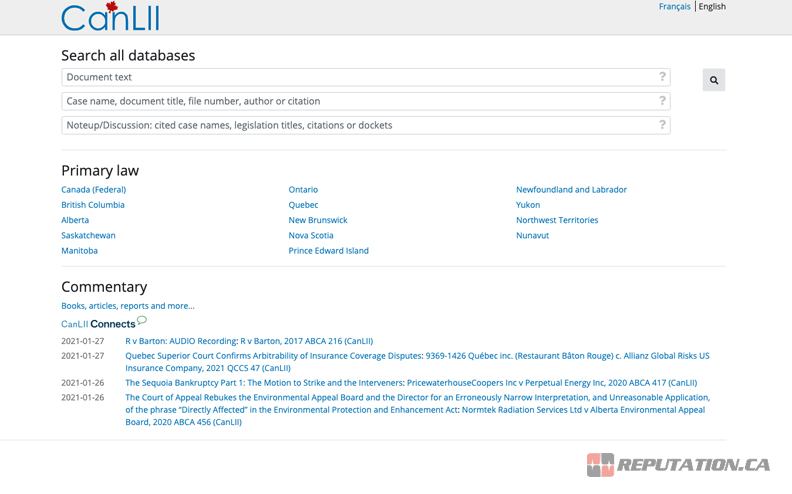 CanLII Database