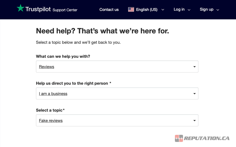 Trustpilot Support Center