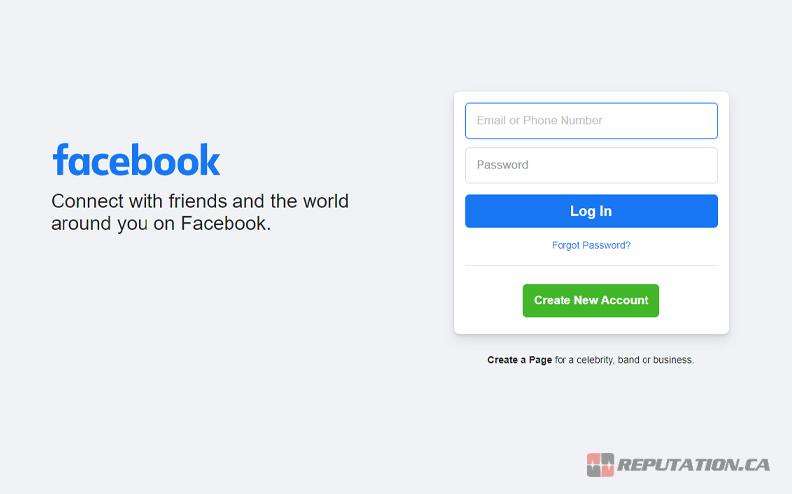 Facebook Account Login