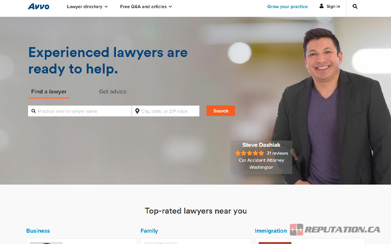 Avvo Lawyer Search