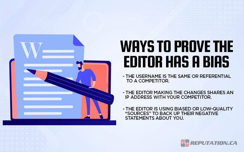 Prove Editor Bias