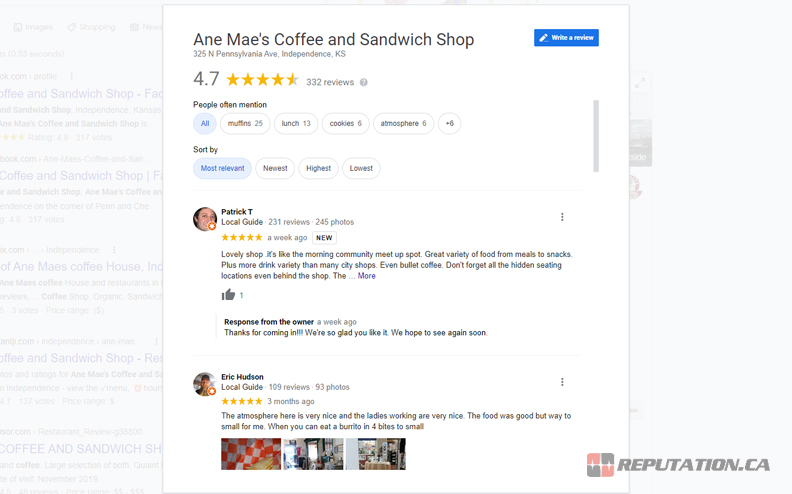 Google Business Reviews