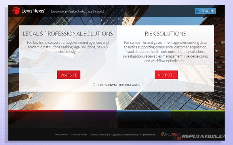 LexisNexis Website