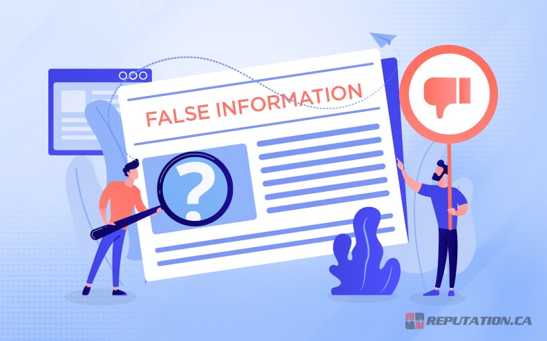 False Information Harming Reputation