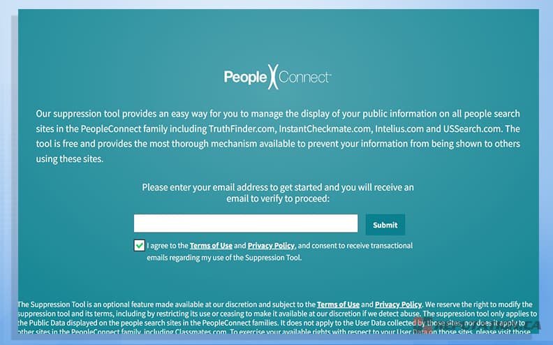 People Connect Suppression Tool
