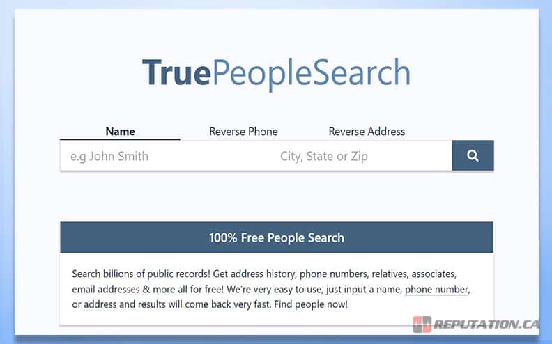 What is TruePeopleSearch