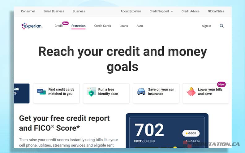 Experian LLC Website