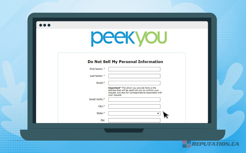 PeekYou Opt-Out Page