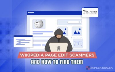 Wikipedia Page Edit Scammers and How to Find Them